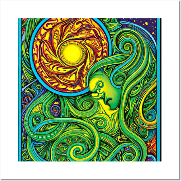 Trippy Swirl Wall Art by Minelauvart